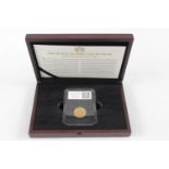 Cased 1862 Queen Victoria Shield Back Gold Sovereign in CPM Case with Documentation