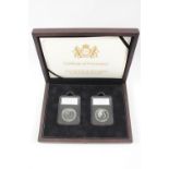Boxed 2014 UK Year of the Horse 1oz Silver Mule Coin set of 2 with certificates