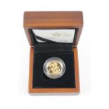 Cased Proof 2010 Gold Sovereign 2726 of 7500 with Documentation