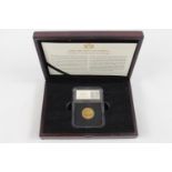 Cased 1870 Queen Victoria Sydney Mint Australian Gold Sovereign in CPM Case with Documentation