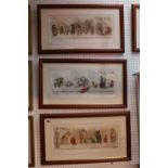 Set of 4 Framed French Boris O'Klein (1893-1985) Prints of Dirty Dogs
