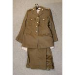 Vintage army uniform with jacket, shirt and trousers