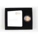Cased Brilliant Uncirculated 2019 Matt Finish Gold Sovereign Sealed and Certificated 624 of 20000