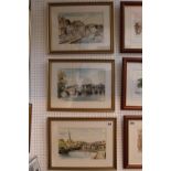 3 Framed Watercolours by F A Betteridge of the Waits, St Ives Bridge and The Quay
