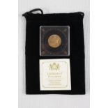 Cased 1897 Queen Victoria Veiled Head Gold Sovereign in CPM Plastic Capsule with Documentation