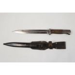 WWII German Third Reich Bayonet with Scabbard and Frog marked 7600 b S/176G