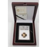 Cased Proof 2016 Gold Sovereign Sealed and Certificated 90th Birthday James Butler Cameo Profile