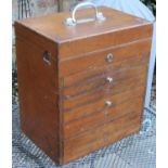 Dentists Portable Chest of Drawers & Equipment c1950's. Engraved chrome plaque with "CJR Kettler" of