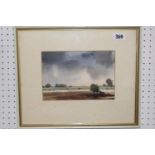 Angela Stones (1914-1995) Framed watercolour of a Landscape scene 16 x 24cm