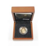Cased Proof 2013 Gold Sovereign 1330 of 7500 with Documentation
