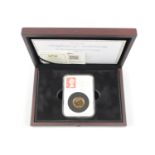 Cased Uncirculated 2017 Bicentenary Datestamp Gold Sovereign Sealed and Certificated 384 of 995