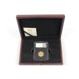Cased 1914 George V Gold Sovereign in CPM Plastic Capsule with Documentation