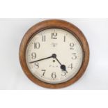 Walnut cased German School clock with pendulum movement Monks of Peckham