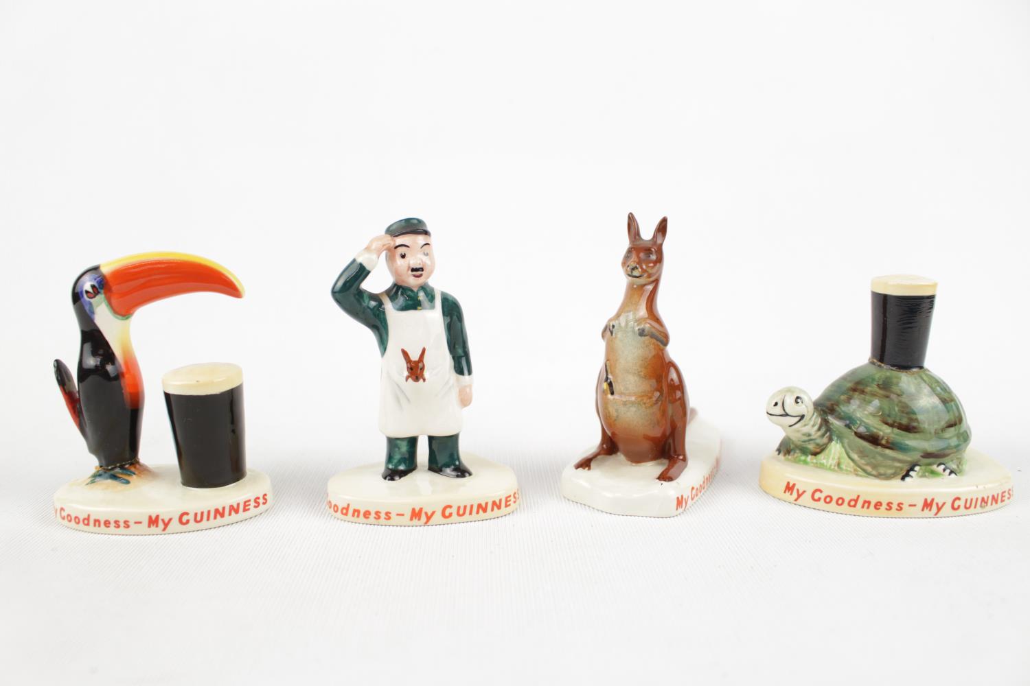 Set of Carltonware My Goodness - My Guinness ceramic figures inc. Kangaroo, Zoo Keeper, Toucan and