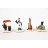 Set of Carltonware My Goodness - My Guinness ceramic figures inc. Kangaroo, Zoo Keeper, Toucan and