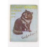 Louis Wain's Annual 1921 Signed by Luois Wain to preface page. Published by Hutchison & Co of