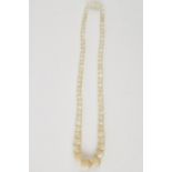 Mother of Pearl Graduated Pearl Necklace