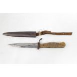 WW1 Trench Knife complete with leather hanger