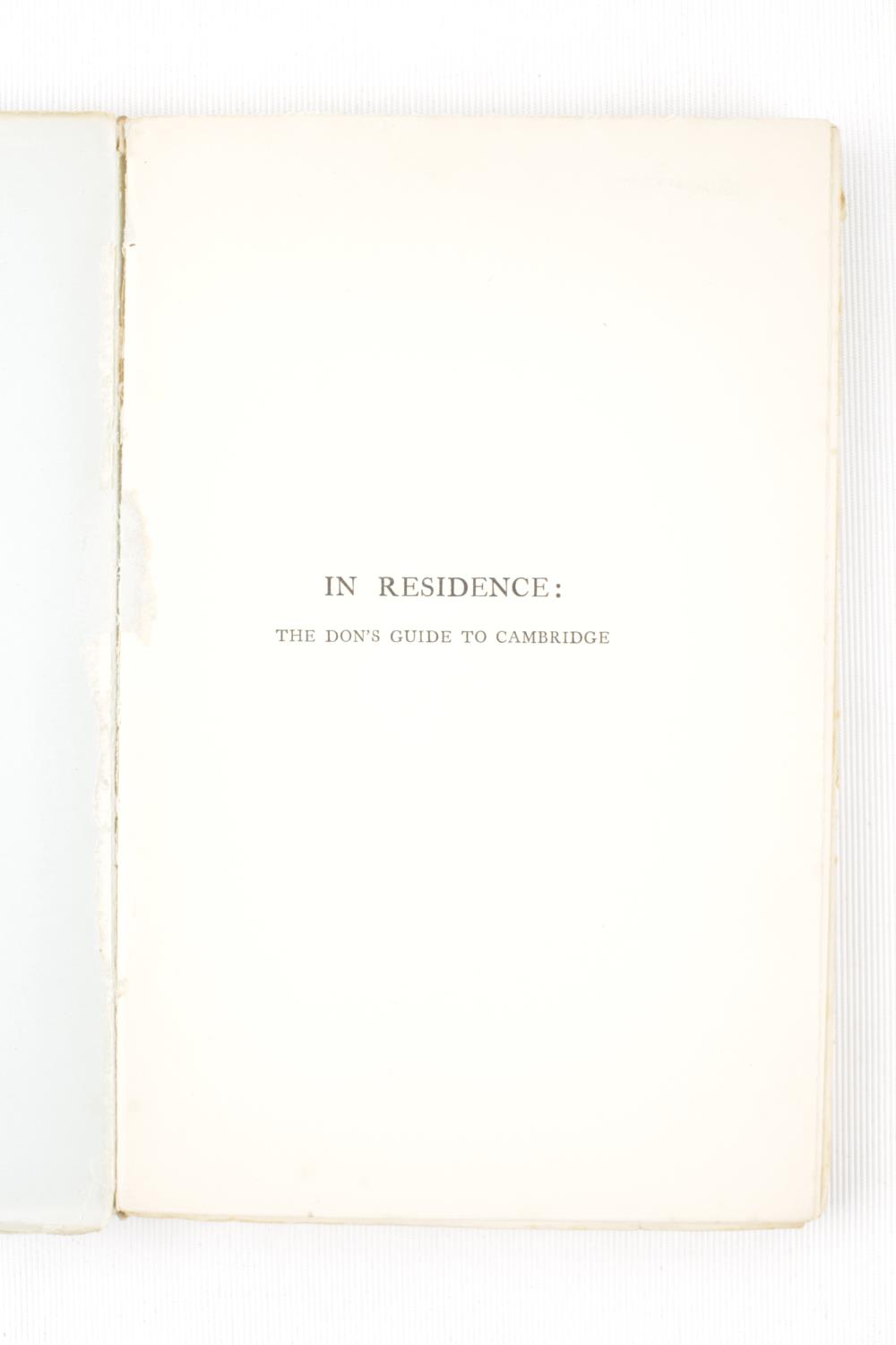 Aleister Crowley; In Residence; The Dons guide to Cambridge by Aleister Crowley published by - Image 3 of 3