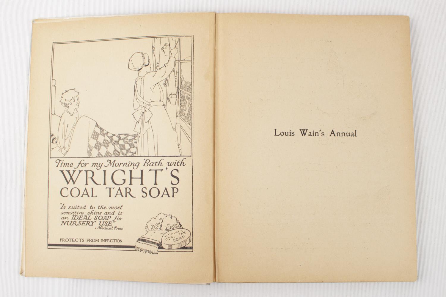 Louis Wain's Annual 1921 Signed by Luois Wain to preface page. Published by Hutchison & Co of - Image 4 of 7