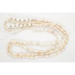 Long Irregular Pearl Necklace 120cm in Length