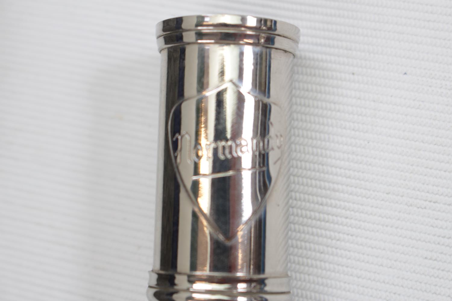 Cased French Chromium plated Flute marked Normandy - Image 3 of 3