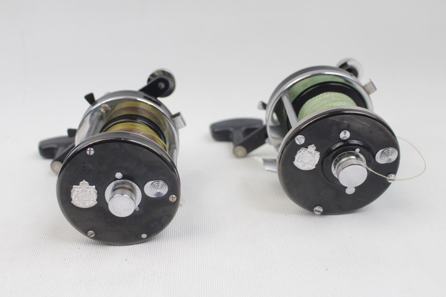 Black & Chrome Abu Ambassadeur 9000C & a Abu Ambassadeur 7000C Multiplier reel