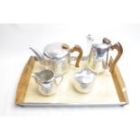 Good quality Picquot ware 5 Piece Tea/Coffee set