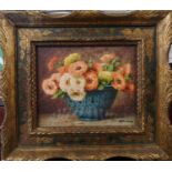 Ernest Filliard [1868-1933] Flowers in a Vase Still life in gilt frame. 15 x 12cm