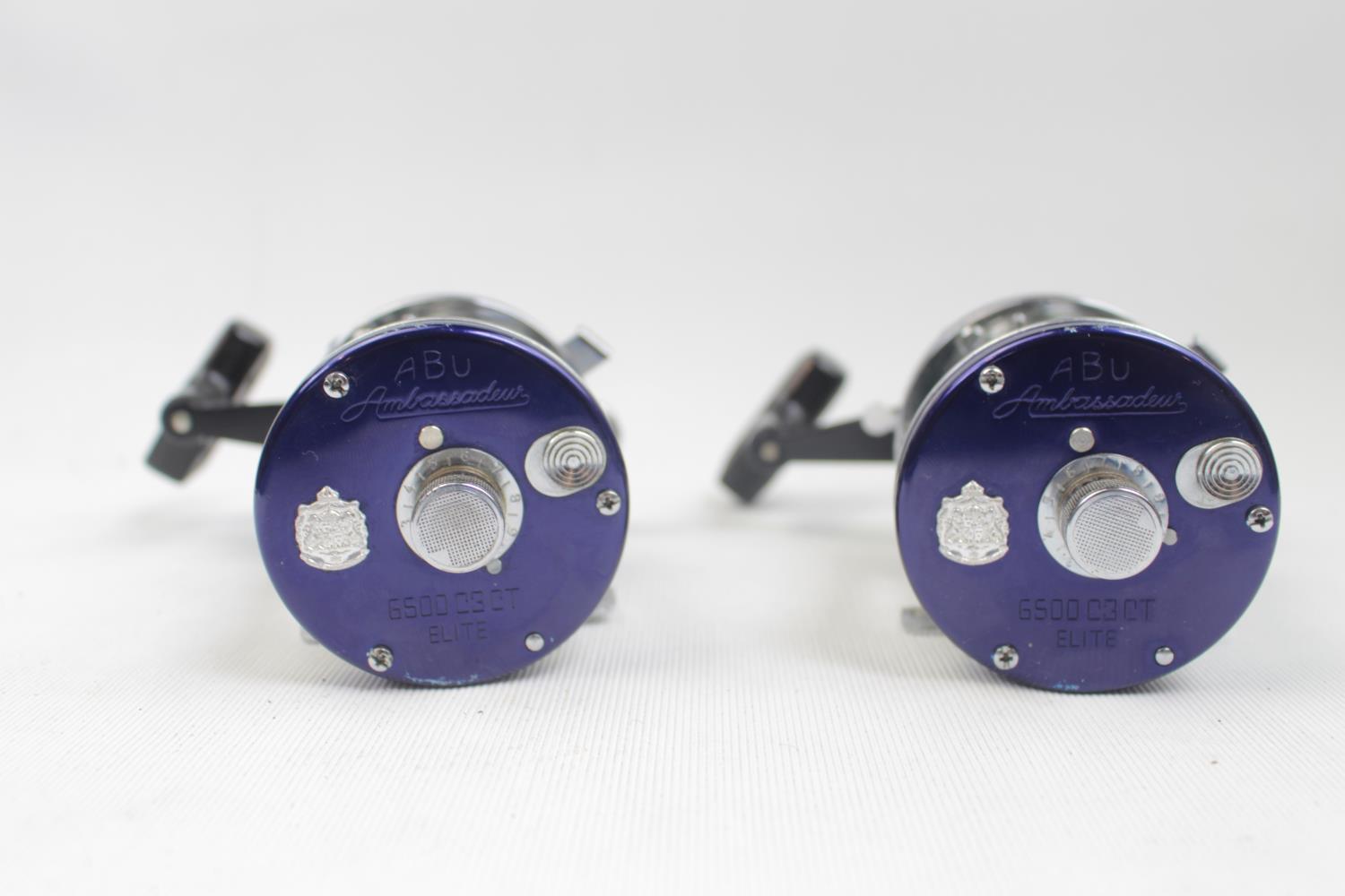 2 Blue Abu Ambassadeur 6500 C3T Elite Multiplier Reels