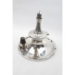 Large unusual Capstan Inkwell of Lighthouse design with mounted Heavy Cable to base, commemorating