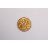 1909 Half Sovereign in good overall condition
