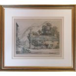 Henry G Walker Limited Edition signed etching 'Llewellyns Cottage Beddgelert' 22 x 27cm