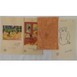 After Henri Matisse (31 December 1869 - 3 November 1954), 3 Offset lithographic prints Posing