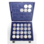 Set of 27 Silver Canadian Mint 1oz Coins in Case with some paperwork