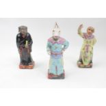 Set of 3 Chinese Republic/Cantonese figures of a Monkeyman, Hog Man & Hare with impressed marks to