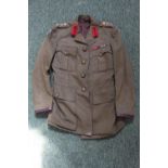 WW2 officers jacket with army sleeve badges