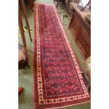 Long Red ground Persian Runner 355cm by 79cm