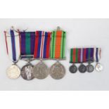 Flt Lt L. U Matthews RAF 4 Medal Group to include Defence Medal, 1939-45 Medal etc inc Miniatures