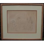 PABLO PICASSO (1881-1973) lithograph "La Danse des Banderilles". Framed and glazed. Label to rear "