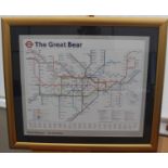The Great Bear by Simon Patterson. Framed and glazed. The Great Bear is a conceptual artwork by