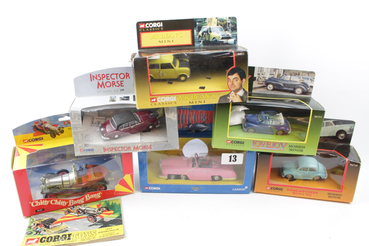 Collection of Corgi Novelty Vehicle sets inc. 'SOme Mothers Do 'Ave 'Em', 'Mr Beans Taxi' etc (10)