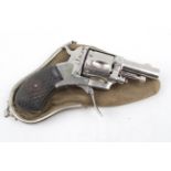 Victorian pocket revolver .320 calibre centre fire with Belgian proof marks. Walnut grips, six
