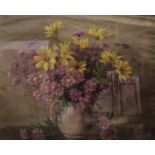 Ivor Mackenzie , Framed Pastel of Floral Still life. Signed to bottom right. 51 x 61cm