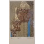Valerie Thornton (1931?1991) British, Pencil signed limited edition etching entitled "Capitals",