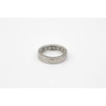 18ct White Gold Half Diamond Eternity ring 0.75ct, 4.9g total weight, Size H