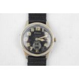 WW2 Helvetia Wristwatch with numeral black Dial