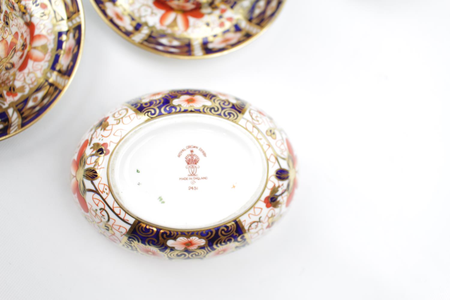 Royal Crown Derby Imari Pattern Coffee set for 8 marked 2451 - Image 2 of 2