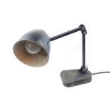 1930s Black Adjustable Desk Lamp
