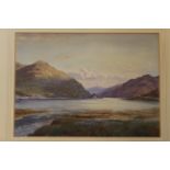 Albert Rosser (1899-1995), watercolour of a Loch Longscene, 35 x 25cm
